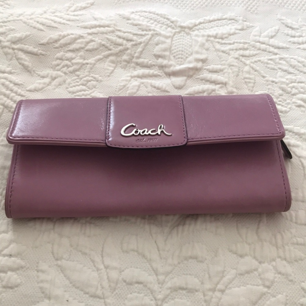Coach full size wallet, lilac